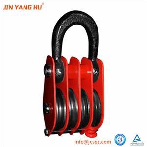 4 Wheels Lifting Ring Pulley Block for construction