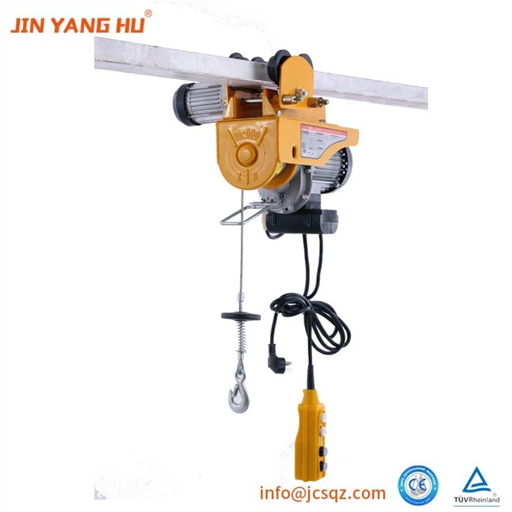 Mini PA600 Electric Wire Rope Hoist With motor Trolley