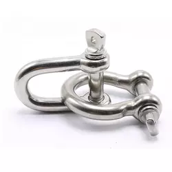 JIS AISI 304 316 Stainless Steel D Shackle Screw Pin