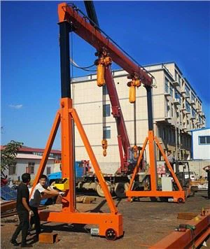 Aluminum Portable Mobile Mini Indoor Small Gantry Crane with hoist