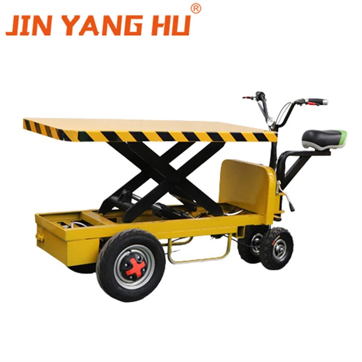 Electric Hydraulic Lift Flatbed Trolley