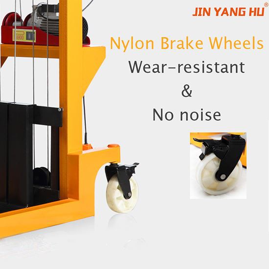 Semi Electric Stacker With Hoist