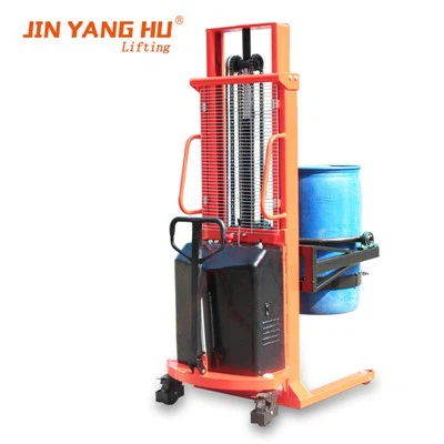 YL450 Semi-electric Two Section Door Oil Drum Flipping Car
