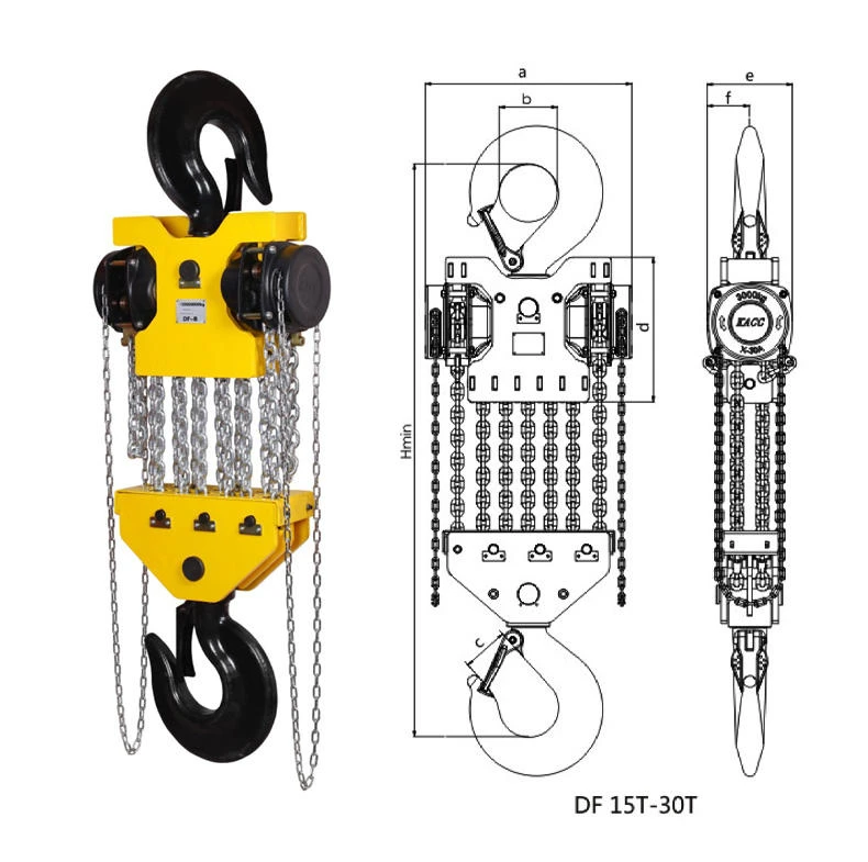 DY Type Heavy Duty Manual Chain Block For Lifting Purposes suppliers