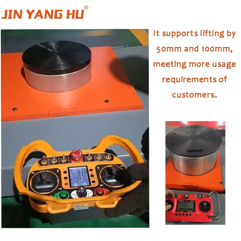 Heavy Duty 30 Ton Electric Machine Dolly Skate, Large Machinery Equipment Transporter, 360°Rotating Remote Control Machinery Skates Tank Transporter price